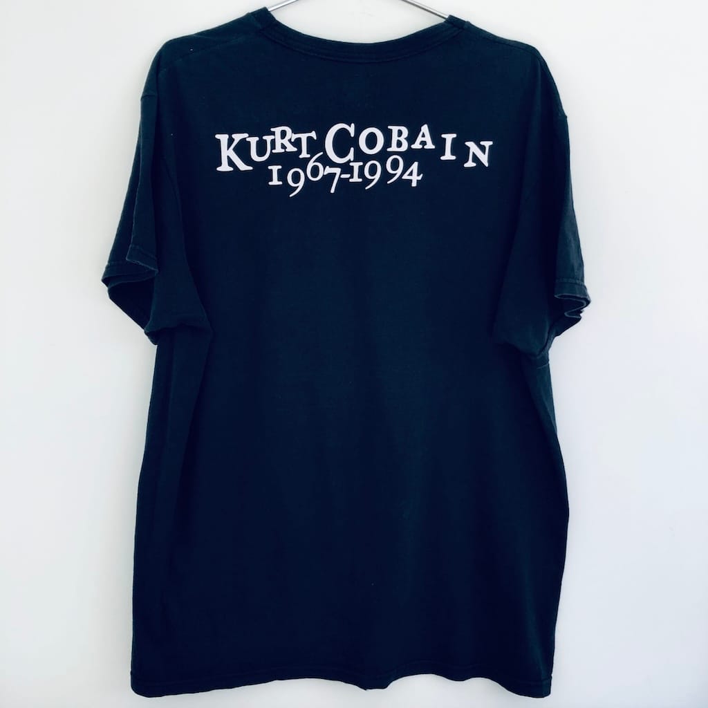 Kurt Cobain Memorial Tribute Tee Vintage 1967-1994 – Size L