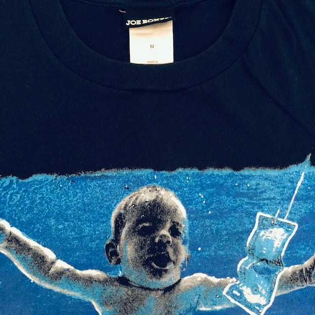 Tag close-up showing Joe Boxer label, Made in Dominican Republic