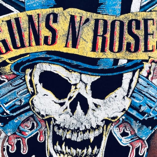 Guns N’ Roses vintage T-shirt with skull and Use Your Illusion ‘91 text