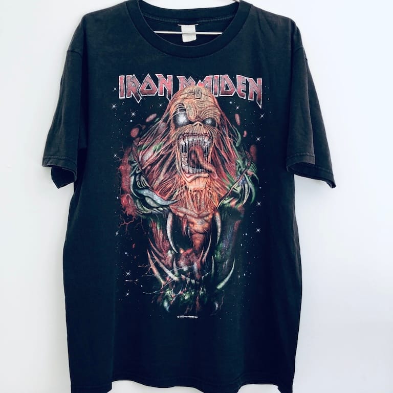 Iron Maiden Nutmeg vintage T-shirt with Eddie graphic