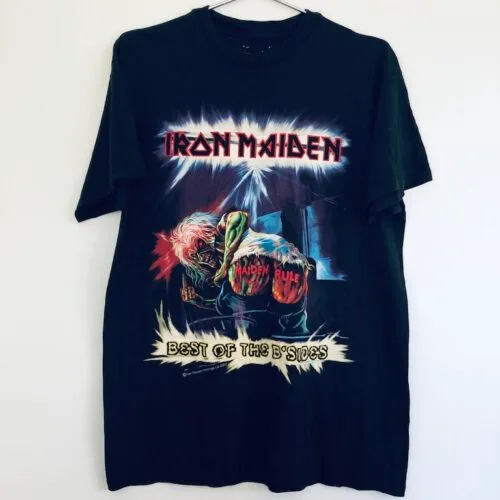 Iron Maiden vintage T-shirt Best of the B’Sides front with Eddie graphic