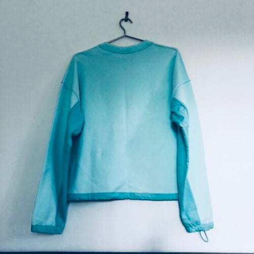 Champion panelled sweatshirt aqua blue utility pocket streetwear