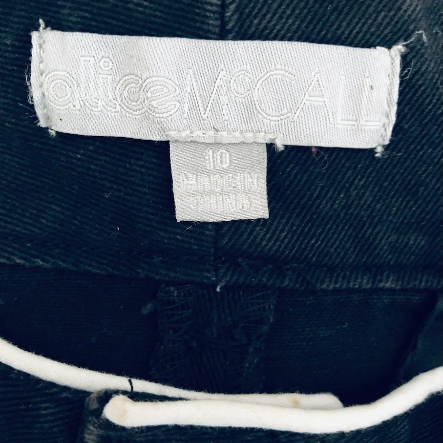 Alice McCall skirt, contrast piping mini, Australian designer fashion, black cotton blend skirt