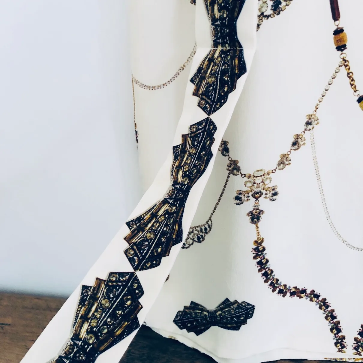 Romance Was Born archival dress, Vintage Australian designer mini dress, Silk printed party dress, Luxury Australian fashion, Trompe l’oeil silk dress